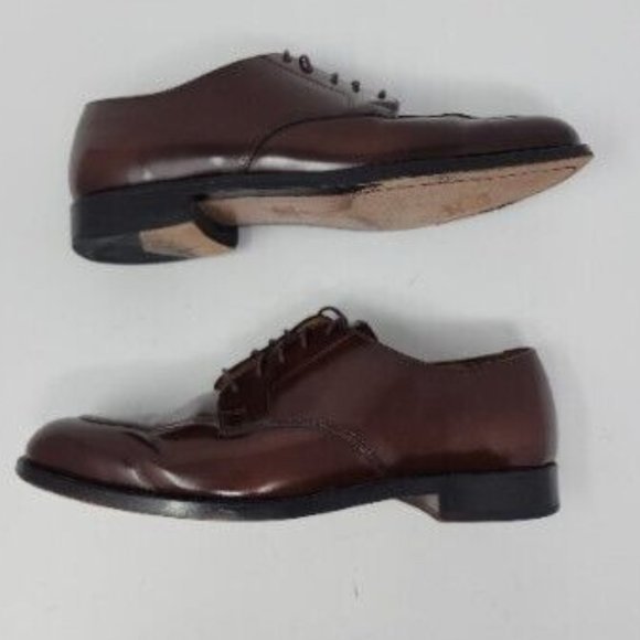 Cole Haan Shoes Men\'s 9 D Brown Derby Blucher Lace Up Split Toe Dress‎ Oxfords main image 9